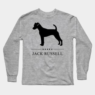 Jack Russell Black Silhouette Long Sleeve T-Shirt